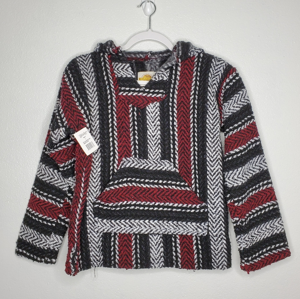 NWT Earth Ragz Baja Joe Pullover Hoodie Youth Lrg
